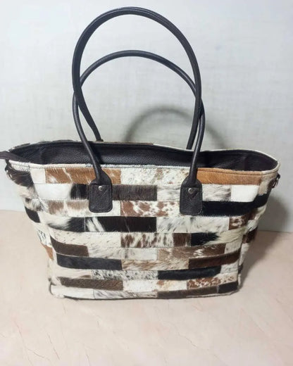 Real Cowhide Tote Bag - Cowhide Kingdom