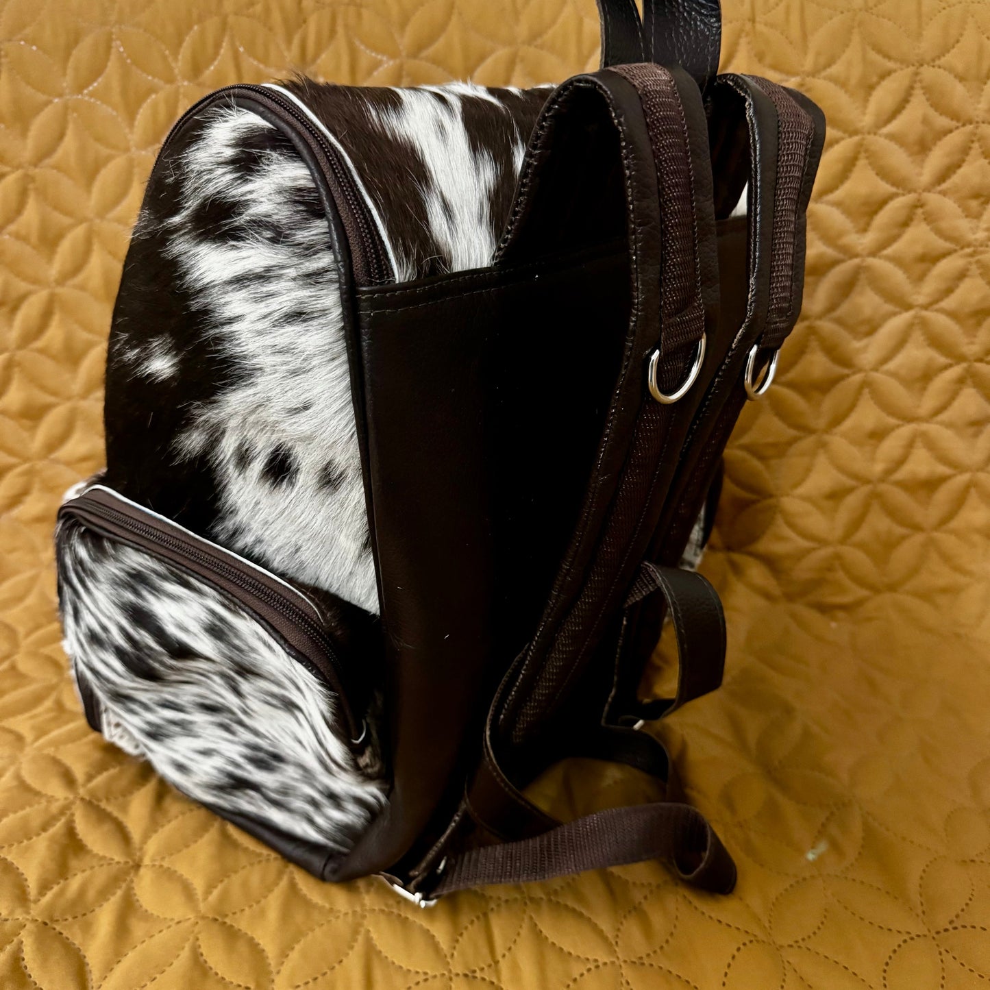 Hair on Cowhide Backpack Bag Diaper Bag | The "No - Surprises" Guarantee: See Your Exact Bag + Free Shipping - Cowhide Kingdom