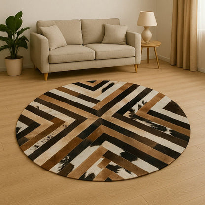 Handmade Patchwork Cowhide Rug | 100% Genuine Leather Area Rug – PHOTO OF YOUR EXACT RUG + FREE SHIPPING - Cowhide Kingdom