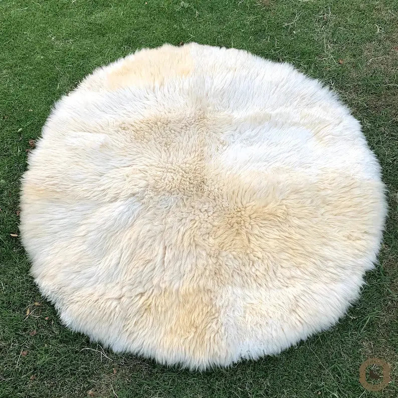 Natural Small Sheepskin Rug - Cowhide Kingdom