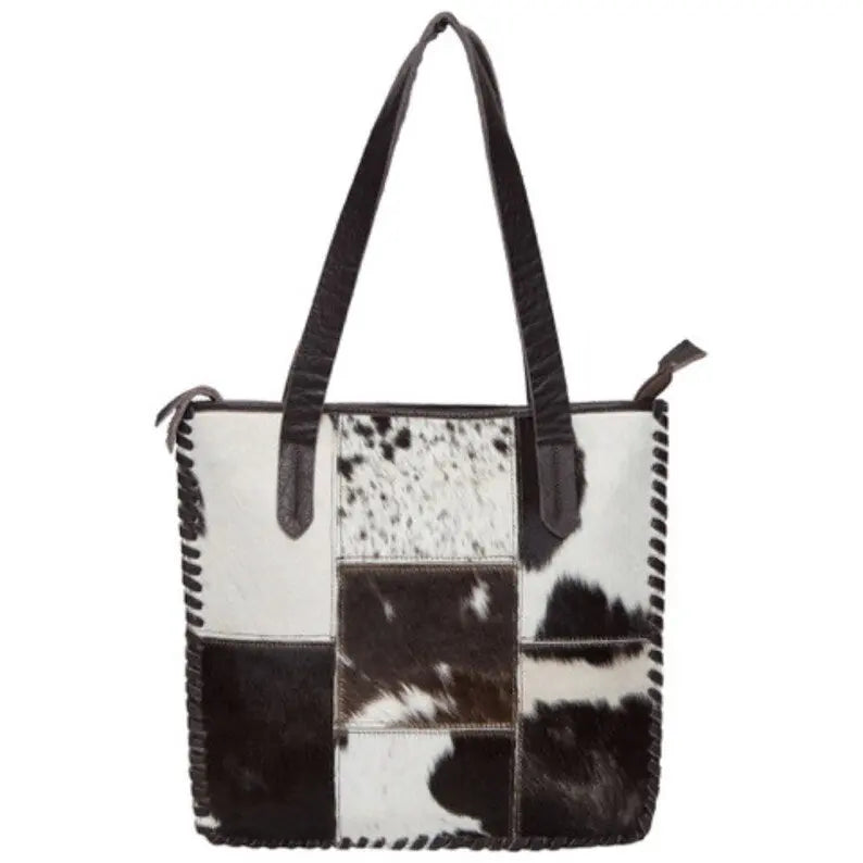 Real Cowhide Tote Bag - Cowhide Kingdom