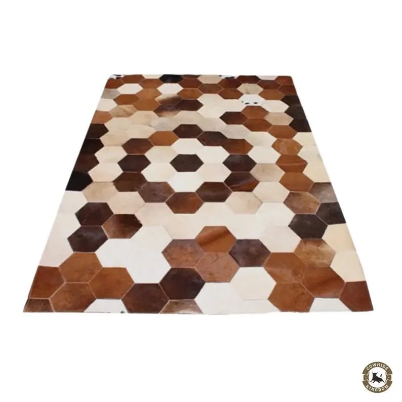 Premium Handmade Cowhide Runner | Patchwork Leather Rug for Entryway, Dining Table & Hallway Styling | Handcrafted Cowhide Patchwork Table Runner – Long Hallway Runner Rug – Rustic Western & Modern Farmhouse Decor - Cowhide Kingdom