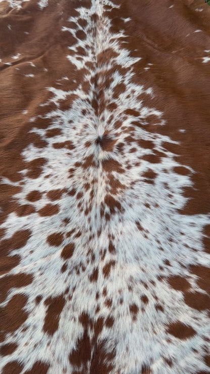 Brown Cowhide Rug Large | Real Hair-On Cowhide | Bedroom Living Room Cowhide Rug Home Decor