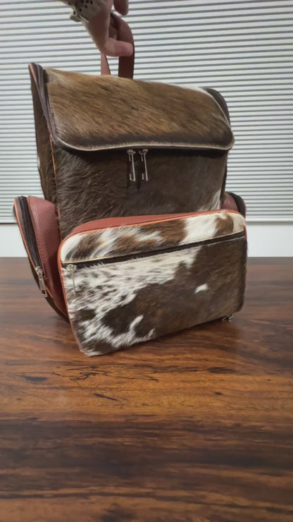 Cowhide Backpack for Women | Genuine Leather Laptop Bag