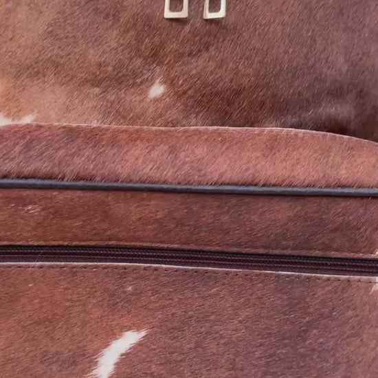 Boho Cowhide Backpack Leather Laptop & Daily Bag Video
