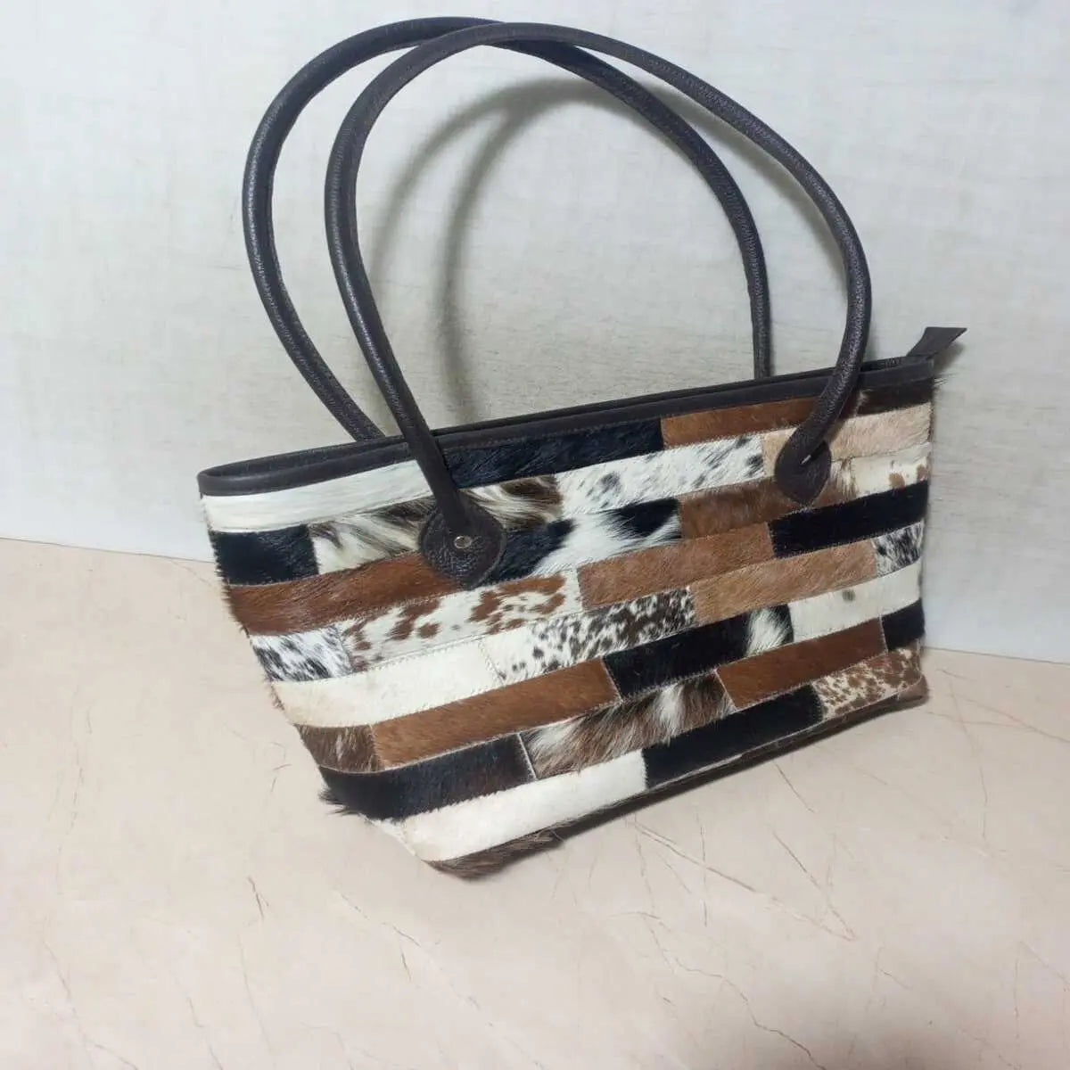 Real Cowhide Tote Bag - Cowhide Kingdom